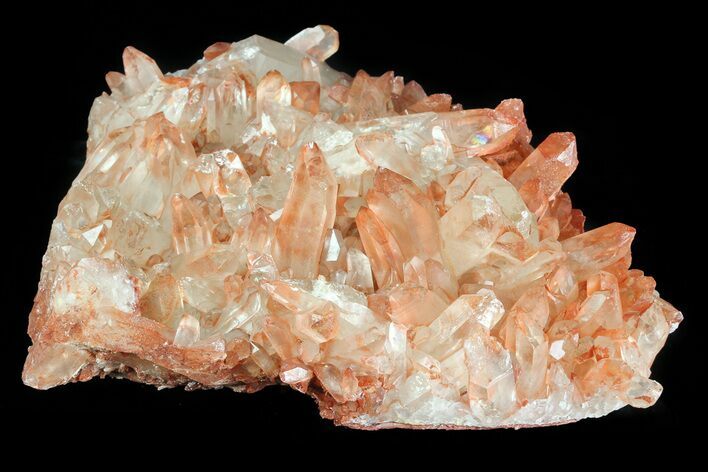 Natural, Red Quartz Crystal Cluster - Morocco #80666